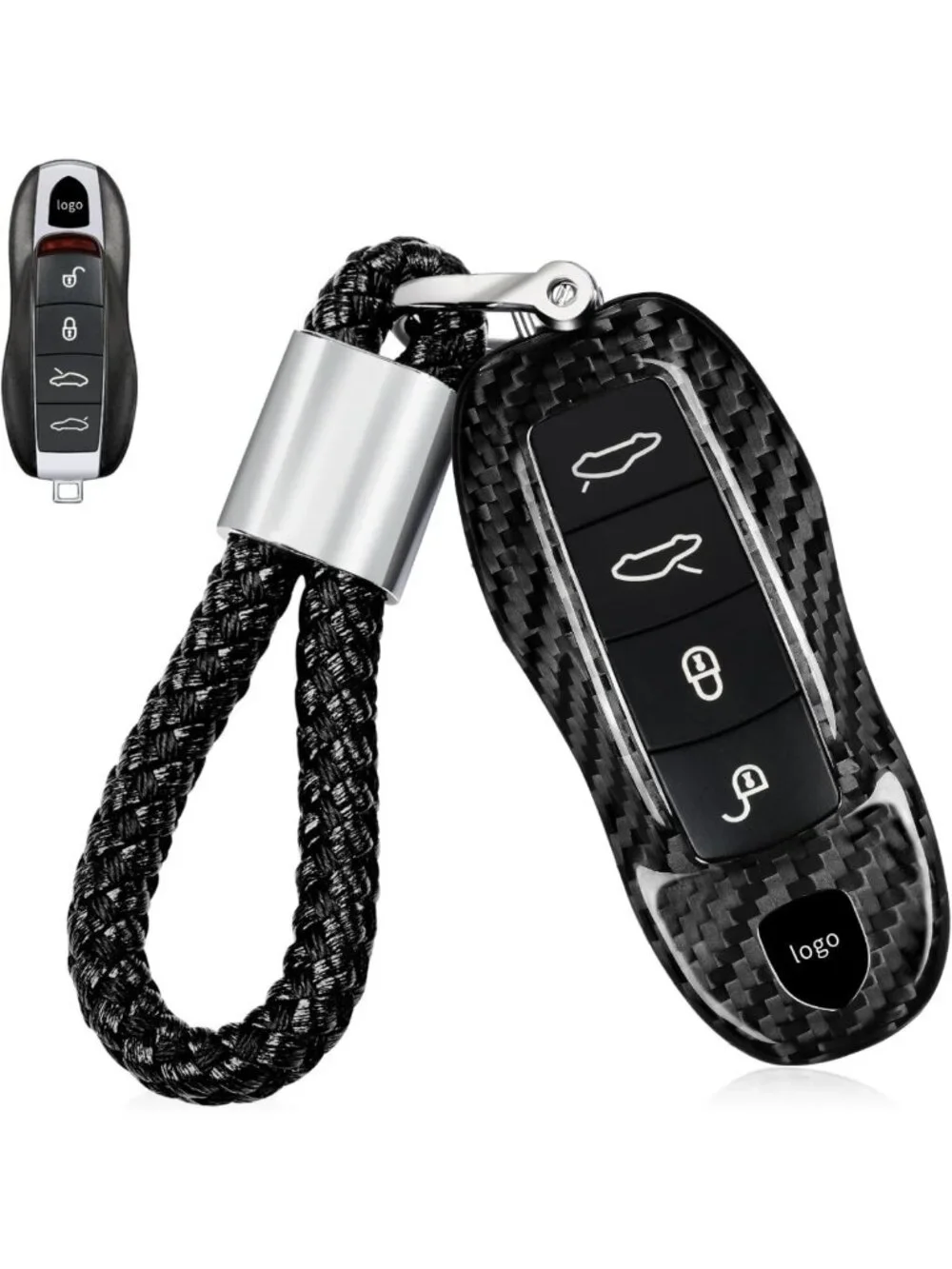 Key Fob Cover for Porsche Cayenne, Panamera, Boxster, Cayman, Macan - 2010-2025